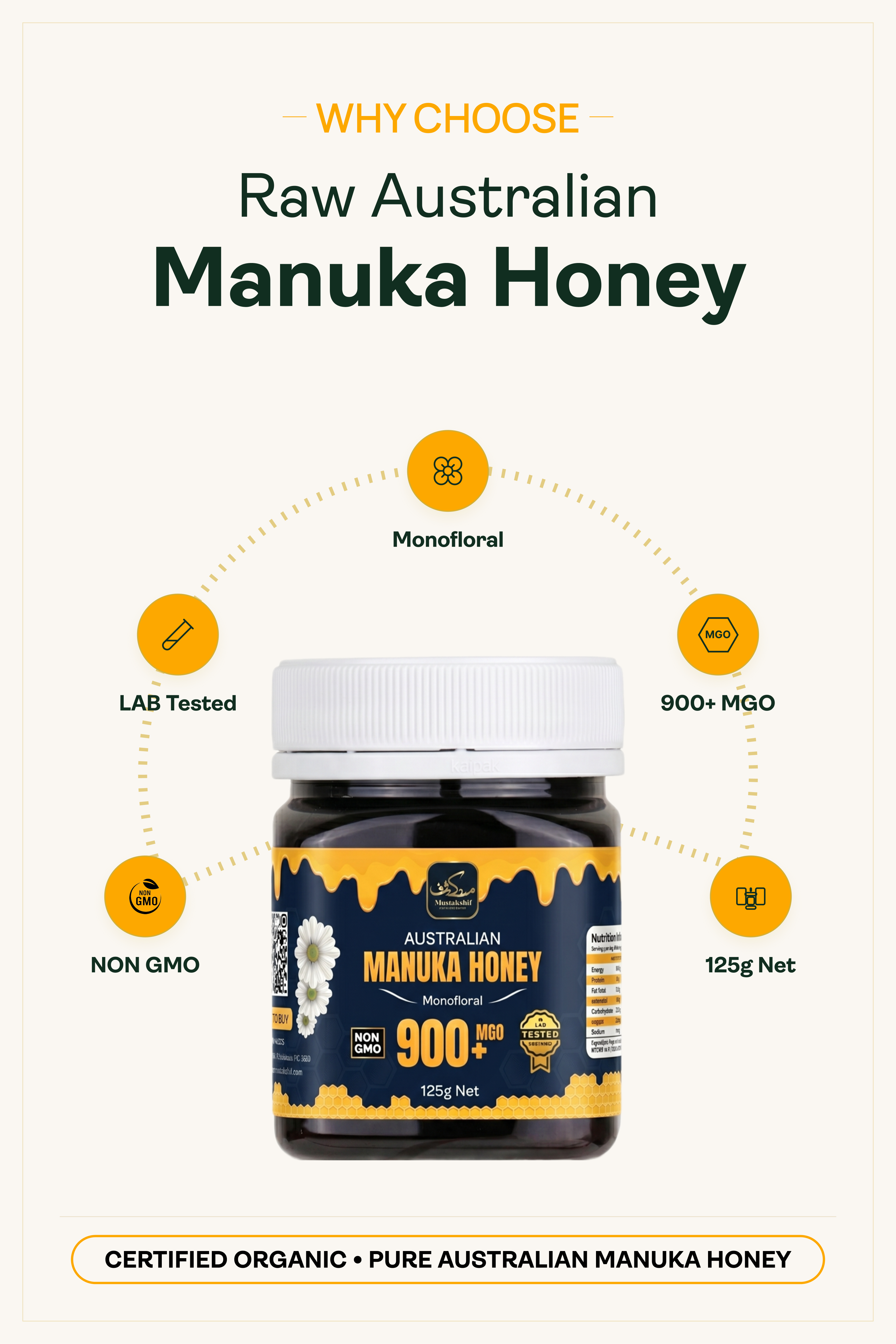 Manuka Honey MGO 900+ 125g