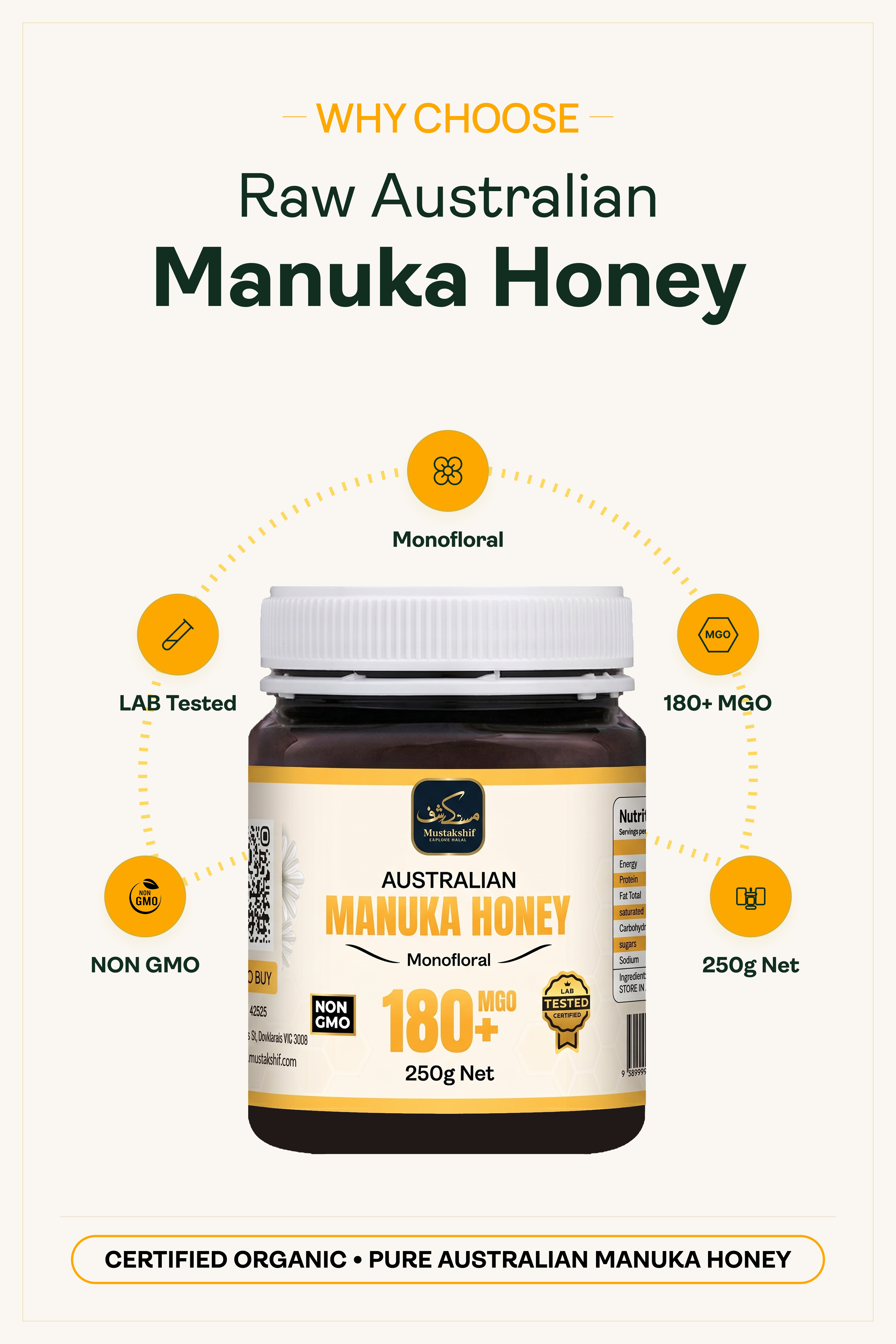 Manuka Honey MGO 100+ 250g